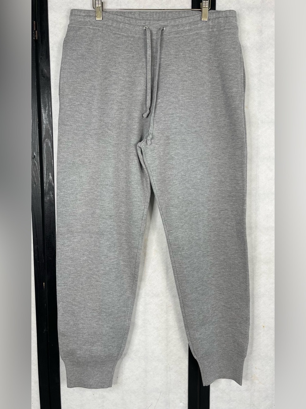 Sandro Men's Light Gray Drawstring Joggers. XL